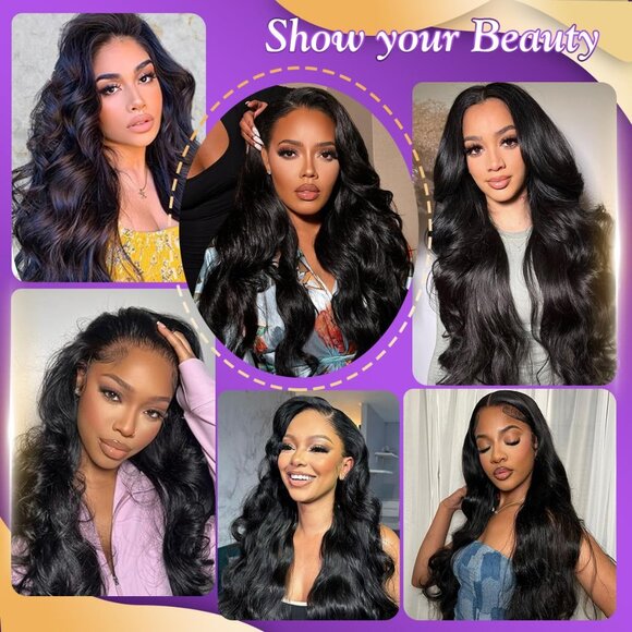 Body Wave Human Hair Bundles with Closure 22 24 26 + 20 Inches Virgin Remy - Picture 7 of 7